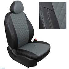 Чехлы Автопилот на Ssang Yong Kyron (РОМБ) черный/серый